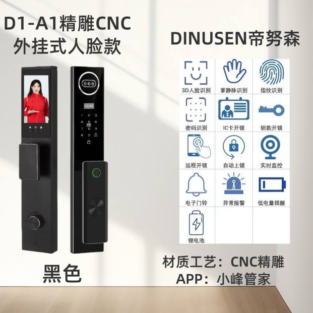 D1-A1（CNC精雕）人掌对讲